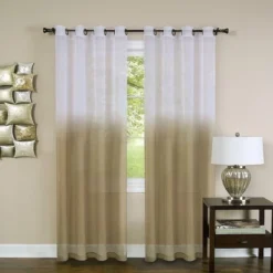 Kate Aurora Tropical Living Semi Matte Sheer Ombre Chic Grommet Top Window Curtains -Kate Aurora GUEST 0097e3c7 607a 4060 817c c04b0a344dcb