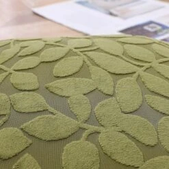 Kate Aurora Red Hook Cut Leaf Embossed Chenille Ultra Plush & Fluffy 18"x 18" Filled Accent Throw Pillow With Removable Zipper Shell/Cover -Kate Aurora GUEST 01098b60 8ea4 4205 ae4e c990b9b2b9cc