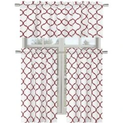 Kate Aurora Living Shabby Trellis 3 Piece Café Kitchen Curtain Tier And Valance Set -Kate Aurora GUEST 01dd75c4 7714 4bf0 be24 82dc4082fac2