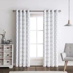 Kate Aurora 2 Piece Thermal Lattice Foamback Room Darkening Grommet Top Curtains -Kate Aurora GUEST 041b8dac 5780 4322 b2b1 508ccbb00323