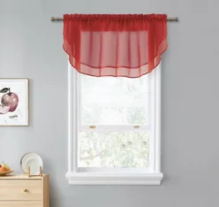Kate Aurora Living Double Layered Sheer Rod Pocket Ascot Window Valances -Kate Aurora GUEST 07810d6d 9004 440c 988a 6f4f4a9c22cb
