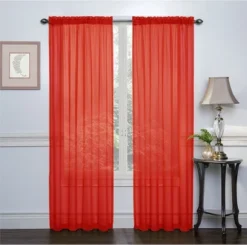 Kate Aurora 2 Piece Halloween Themed Rod Pocket Sheer Voile Window Curtain Panels -Kate Aurora GUEST 090e6775 5546 4f05 9525 3d5eaae0a38c