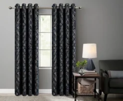 Kate Aurora 2 Piece Contemporary Chic Metallic Abstract Circles Light Filtering Grommet Top Curtains -Kate Aurora GUEST 09c624d7 233d 4f42 af63 cd385da61b02