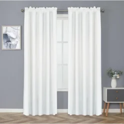 Kate Aurora Basic Drape Light Filtering Woven Jacquard Thermal Single Rod Pocket Window Curtain Panel -Kate Aurora GUEST 09d5385b 68d4 44b6 a0f3 3a005c674d98