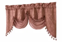 Kate Aurora Georgina Ultra Luxurious Raised Jacquard And Fringed Trimmed Austrian Window Valance -Kate Aurora GUEST 0b463452 3b68 469e a0f2 1b4489191663