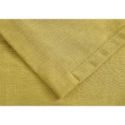 Kate Aurora Teen Decor Poly Cotton Pastel Yellow Colored Grommet Top Window Valance 2 Kate Aurora Teen Decor Poly Cotton Pastel Yellow Colored Grommet Top Window Valance - Image 2