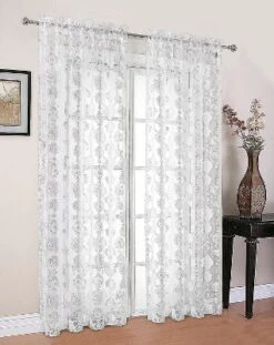 Moroccan Accents By Kate Aurora 1 Piece Rod Pocket Clipped Elegant Sheer Curtain Panel -Kate Aurora GUEST 0e860da2 277c 4b6d 913f 81a8499437a7