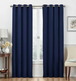 Kate Aurora Basic Jacquard 2 Piece Blackout Grommet Top Hotel Window Curtains -Kate Aurora GUEST 0f9b196c 2637 4aad 8e51 1ba8f783c89b