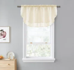 Kate Aurora Living Double Layered Sheer Rod Pocket Ascot Window Valances -Kate Aurora GUEST 11d1f564 1110 4189 9fa9 3cebe55bd469