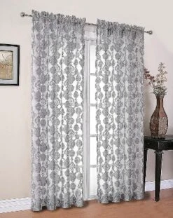 Moroccan Accents By Kate Aurora 1 Piece Rod Pocket Clipped Elegant Sheer Curtain Panel -Kate Aurora GUEST 17b9f6aa c279 436e bfa0 1cdef5bad05c