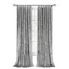 Kate Aurora Park Avenue 2 Piece Criss-Cross Tab Top Velvet Window Curtain Panels