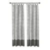 Kate Aurora 2 Pack: Modern Chic Geometric Tab Top Window Curtain Panels