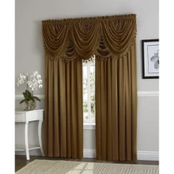 Kate Aurora Ultra Lux Faux Silk Regency Crinkle Rod Pocket Semi Sheer Crystal Beaded Window Valance -Kate Aurora GUEST 1e9bdc88 1fee 4fc3 b5c4 5b154bf29792