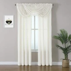 Kate Aurora Living 5 Piece Rod Pocket Sheer Window Curtains & Valances Set -Kate Aurora GUEST 1eb295d9 4acf 406f af98 db4f3942e70c