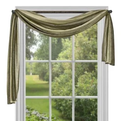 Kate Aurora Royal Ombre Crushed Semi Sheer Single Window Scarf Treatment -Kate Aurora GUEST 1ffd058b 1400 4c77 838a 6519d87eaef8
