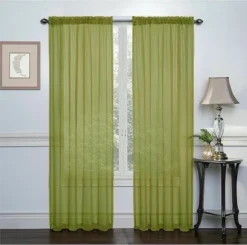 Kate Aurora Basic 2 Pack Sheer Voile Home Window Curtains -Kate Aurora GUEST 2344f007 9656 48cb 8be0 b5b5f6ca9a50
