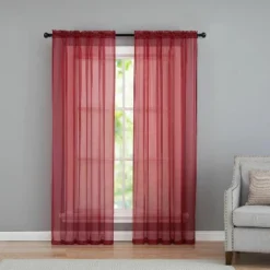 Kate Aurora Living Premium 2 Pack Sheer Voile Window Curtain Panels -Kate Aurora GUEST 26fd8ad8 4934 4d04 90d3 257d1edee62a