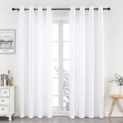 Kate Aurora Home Living 2 Piece Lightweight Basic Sheer Grommet Top Curtain Panels -Kate Aurora GUEST 27f2233d 0ec0 4990 8a43 226e379d5451