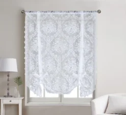 Kate Aurora Country Farmhouse Shabby Chic Floral Lace Tie Up Single Curtain Shade -Kate Aurora GUEST 29436947 2ca5 43fe a1ec 558fc4c9b756
