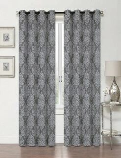 Kate Aurora 2 Pack Delaney Room Darkening Damask Print Grommet Curtain -Kate Aurora GUEST 2a437938 772d 42d0 9e4b c6c4450d4cbc