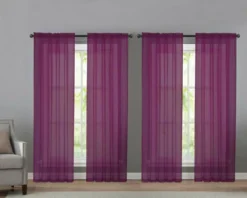 Kate Aurora 4 Piece Basic Home Rod Pocket Sheer Voile Window Curtain Panels 27 Kate Aurora 4 Piece Basic Home Rod Pocket Sheer Voile Window Curtain Panels -Kate Aurora GUEST 2ab9b16c 2550 40f9 87ca 7097231b0eaa