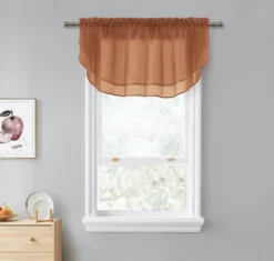 Kate Aurora Living Double Layered Sheer Rod Pocket Ascot Window Valances -Kate Aurora GUEST 2bd8bf54 eb91 4438 b5b0 109ed5b0d677
