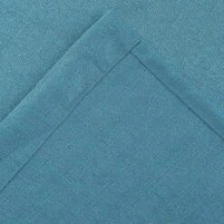 Kate Aurora Semi Sheer Flax Styled Turquoise Rod Pocket Single Window Curtain Panel - 52 In. W X 84 In. L -Kate Aurora GUEST 2d68fb45 da99 4f3d bbed 3215c6c765b8