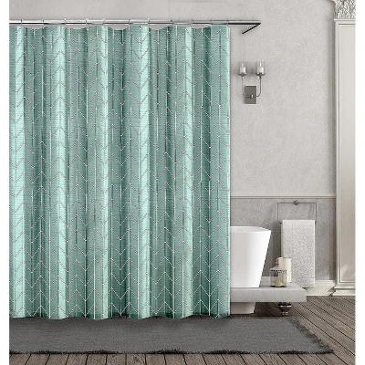 Kate Aurora Simple Living Herringbone Designed Fabric Shower Curtain - 70 In. W X 72 In. L 1 Kate Aurora Simple Living Herringbone Designed Fabric Shower Curtain - 70 In. W X 72 In. L