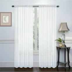 Kate Aurora Basic 2 Pack Sheer Voile Home Window Curtains -Kate Aurora GUEST 335adf8b 0c51 43a9 81ad 0c96c7e965cd