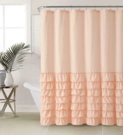 Kate Aurora Melanie Shabby Chic Gypsy Semi Ruffled Fabric Shower Curtains -Kate Aurora GUEST 35b205b1 fe93 4c48 bfc1 3fb337c2c994