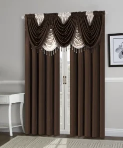 Kate Aurora Lux Living Complete 9 Piece Semi Sheer Rod Pocket Window Curtain & Valance Set -Kate Aurora GUEST 362adb98 365a 4d51 9559 74616a27867b