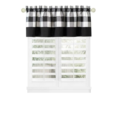Kate Aurora Modern Country Farmhouse 3 Piece Buffalo Check Plaid Window Curtains & Valance Set 5 Kate Aurora Modern Country Farmhouse 3 Piece Buffalo Check Plaid Window Curtains & Valance Set - Image 5