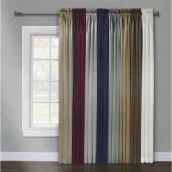 Kate Aurora Basic Faux Silk Rod Pocket Shimmery Sheer Single Window Curtain Panel -Kate Aurora GUEST 3a8fa47c 46ca 42e5 9036 98141ebcead4