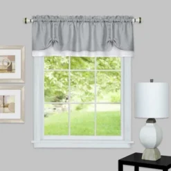 Kate Aurora Country Farmhouse Flax Linen Tie Up Window Valance -Kate Aurora GUEST 3c342026 817d 42fb ab30 edb0e9b69b39