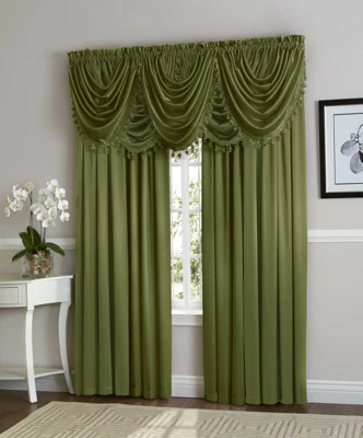 Kate Aurora Ultra Lux Faux Silk Regency Crinkle Rod Pocket Semi Sheer Single Curtain Panel 9 Kate Aurora Ultra Lux Faux Silk Regency Crinkle Rod Pocket Semi Sheer Single Curtain Panel - Image 9