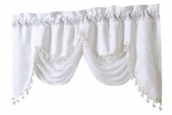 Kate Aurora Georgina Ultra Luxurious Raised Jacquard And Fringed Trimmed Austrian Window Valance -Kate Aurora GUEST 3eae5e30 9be6 4aaf a1f4 0ed2f2395d69