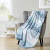 Kate Aurora Coastal Living Blue Ombre Seashells Ultra Plush Accent Throw Blanket - 50 In. W X 70 In.