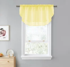 Kate Aurora Living Double Layered Sheer Rod Pocket Ascot Window Valances -Kate Aurora GUEST 3fbbf490 26b7 413d 8fca 7b2d1fabf786