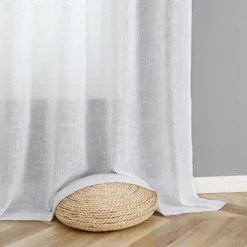 Kate Aurora 2 Pack Lux Thread Premium Woven Grommet Top Sheer Curtain Panels -Kate Aurora GUEST 40b20661 828d 4912 a715 382ea41041d3