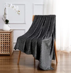 Kate Aurora Ultra Soft & Plush Cable Geometric Designed Embossed Fleece Accent Throw Blanket -Kate Aurora GUEST 45052afc e939 4c18 a810 0a11fca42f2f