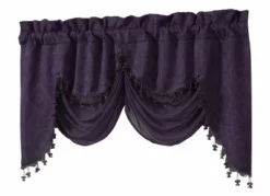 Kate Aurora Georgina Ultra Luxurious Raised Jacquard And Fringed Trimmed Austrian Window Valance -Kate Aurora GUEST 47f8c670 e616 40d9 ab40 1dd6872c9e12