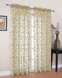 Moroccan Accents By Kate Aurora 1 Piece Rod Pocket Clipped Elegant Sheer Curtain Panel -Kate Aurora GUEST 4abaaca0 783e 4cad a569 1ffa4d7c5be4