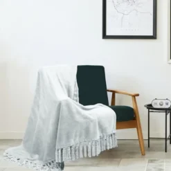 Kate Aurora Ultra Soft & Plush Fringed Oversized Accent Fleece Throw Blanket Cover - 50 In. W X 70 In. L -Kate Aurora GUEST 50667b8d 0dd0 49ab 9d1c 427dd0d3e085