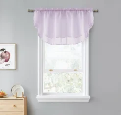 Kate Aurora Living Double Layered Sheer Rod Pocket Ascot Window Valances -Kate Aurora GUEST 5167e6fe cd90 413d b73b e2c744c8999a
