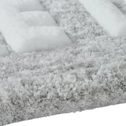 Kate Aurora Dorm Basics "Take It Off" Gray Typography Soft Tufted Oversized Bath Rug Runner - 2'x5' -Kate Aurora GUEST 52fda1b4 2ee2 4984 980d 3b325d77166e