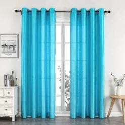 Kate Aurora Home Living 2 Piece Lightweight Basic Sheer Grommet Top Curtain Panels -Kate Aurora GUEST 53dd01af 6b17 4659 a9df 38a3d360819d
