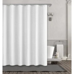 Kate Aurora Spa Collection Modern Waffle Fabric Shower Curtain - Standard Size -Kate Aurora GUEST 53ed526d caa8 4020 8467 7dab3fa5eaff