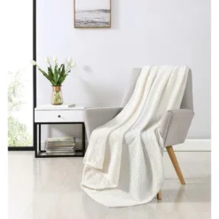 Kate Aurora Ultra Soft & Plush Herringbone Fleece Throw Blanket Covers -Kate Aurora GUEST 5529be2b 376a 427a a4ce 859de3e6e129