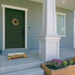 Kate Aurora Montauk Accents Country Farmhouse Sunflowers Welcome Outdoor Rubber Entrance Mat 18x30 - Sunflower Fields -Kate Aurora GUEST 568cae87 5213 41c6 a048 41c78d2f73b3