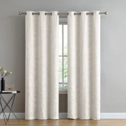 Kate Aurora Chic Living 2 Pack Floral Leaves Embossed Room Darkening Grommet Top Curtain Panels - 84 In. Long 12 Kate Aurora Chic Living 2 Pack Floral Leaves Embossed Room Darkening Grommet Top Curtain Panels - 84 In. Long -Kate Aurora GUEST 5765995c 2eaa 4ad0 8488 a1f6a681a897
